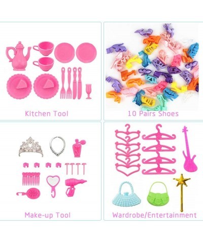 Doll Clothes for Barbie Dresses Gown with Shoes Outfit Set for Xmas Birthday Gift(69 Pack) $14.81 Doll Accessories