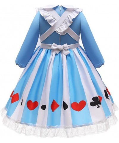 Fancy Wonderland Costume Dress Up Set for Toddler & Little Girls Halloween Party Outfit with Apron & Headband $34.53 Kids' Co...