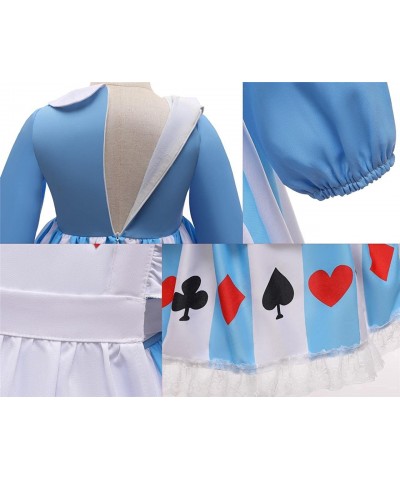 Fancy Wonderland Costume Dress Up Set for Toddler & Little Girls Halloween Party Outfit with Apron & Headband $34.53 Kids' Co...