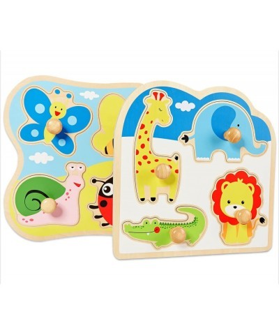 Wooden Puzzles For Toddlers 1-3 Toddler Puzzles Ages 2-4 Wooden Toddler Puzzles Ages 1-3 Baby Puzzles 12-18 Months Toddler Le...