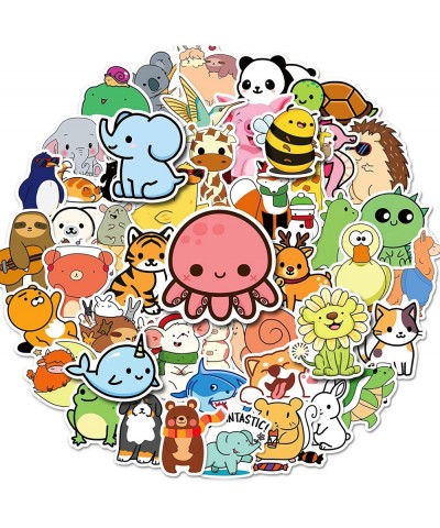 50 PCS Cute Animal Stickers - Cool Vinyl Sticker for Water Bottles Computer Phone Laptop - Funny Waterproof Stickers for Teen...