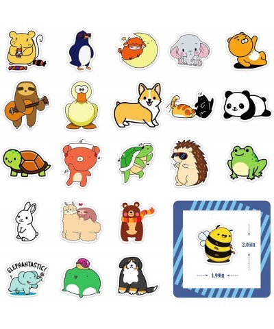 50 PCS Cute Animal Stickers - Cool Vinyl Sticker for Water Bottles Computer Phone Laptop - Funny Waterproof Stickers for Teen...