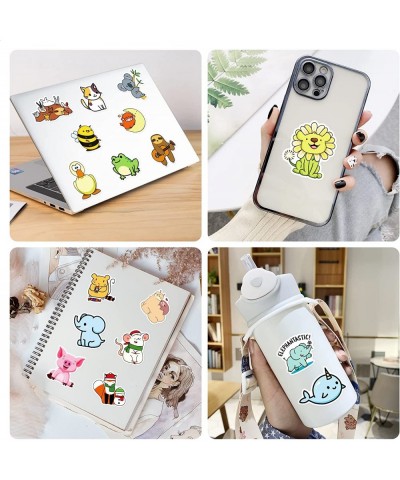 50 PCS Cute Animal Stickers - Cool Vinyl Sticker for Water Bottles Computer Phone Laptop - Funny Waterproof Stickers for Teen...