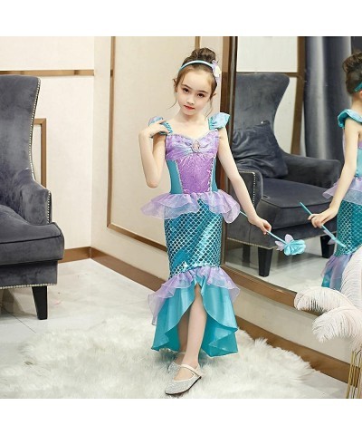 Girls' Princess Mermaid Costume Dress Birthday Halloween Christmas Party Outfit Size 3-10 $50.28 Kids' Costumes