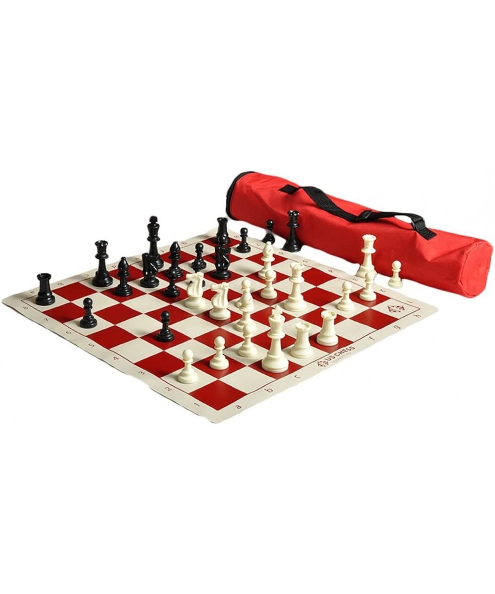 US Chess Quiver Tournament Chess Set Combination Triple Weighted $57.56 Board Games