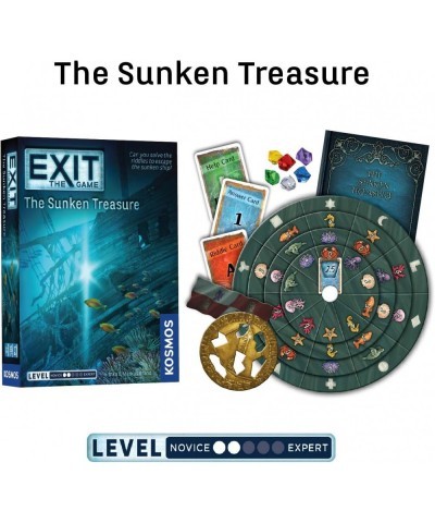 EXIT: The Game 4-Pack Escape Room | Beginner Bundle | Haunted Roller Coaster Sunken Treasure Mysterious Museum House of Riddl...