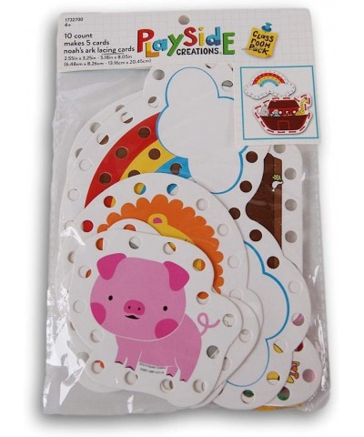 Noah's Ark Lacing Cards Craft Game - 10 Count - Makes 5 Cards $17.77 Craft Kits