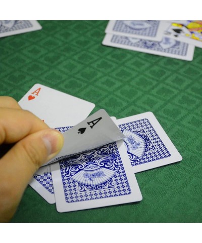 Suited Poker Table Speed Cloth 108 x 60 Inches Two Tone Table Cloth with Diamonds Hearts Clubs and Spades Patterns Dustproof ...