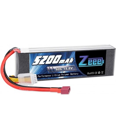 4S Lipo Battery 5200mAh 14.8V 60C RC Battery Soft Case with Deans T Plug for RC Plane Quadcopter Airplane Helicopter RC Car T...