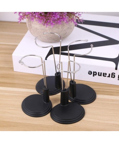 Doll Stands Display Holder Doll Bracket Support Teddy Bear Stand for Home Black 15cm 4pcs $16.13 Dolls