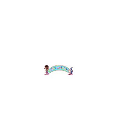 Doc McStuffins Birthday Party Supplies Bundle Pack includes Plates Napkins Table Cover Birthday Banner Blowouts Mylar and Lat...