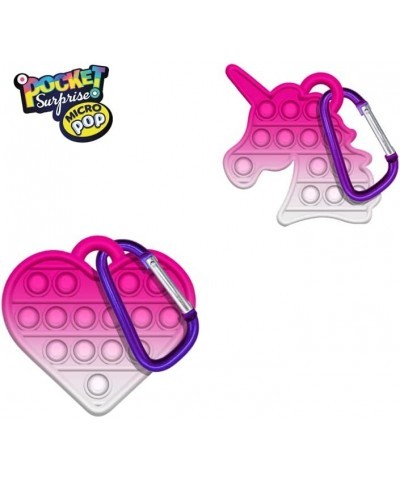 Mini Micro Pop It Fidget Toy 2 Pack (Heart and Unicorn) $13.55 Fidget Toys