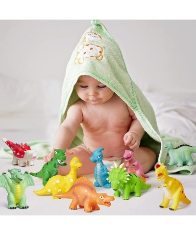 Baby Bath Toys for Toddlers 1-3: 12PCS Dinosaur Bath Toys Pool Toys for Kids Ages 4-8 Water Toys No Hole Mold Free Bathtub To...