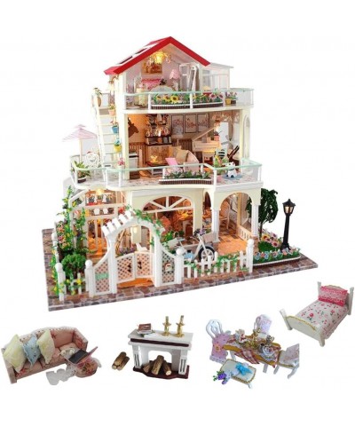 Romantic and Cute Dollhouse Miniature DIY House Kit Creative Room Perfect DIY Gift Revolving Sky Garden for Friends Lovers an...