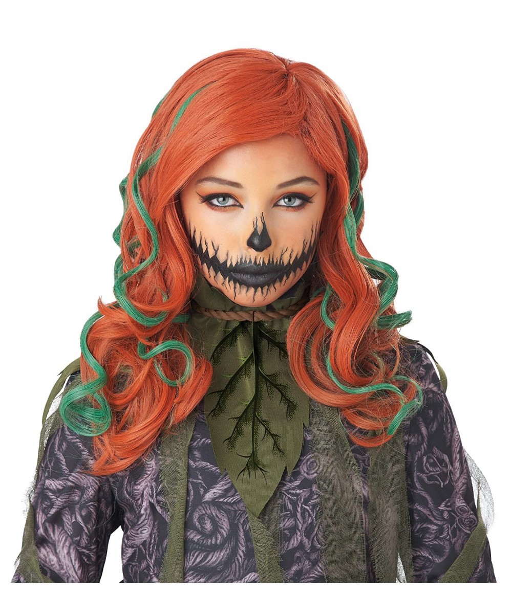 Girls Pumpkin Vines Wig auburn/green one size $24.49 Kids' Dress-Up Accessories