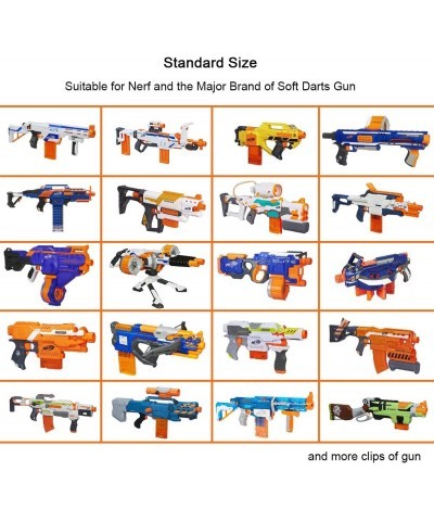 Bullet Clips Soft 12 Bullets Dart Gun Clips Magazine Clip For Nerf Toy Dart Gun 4PCS (transparent orange) $25.00 Toy Foam Bla...