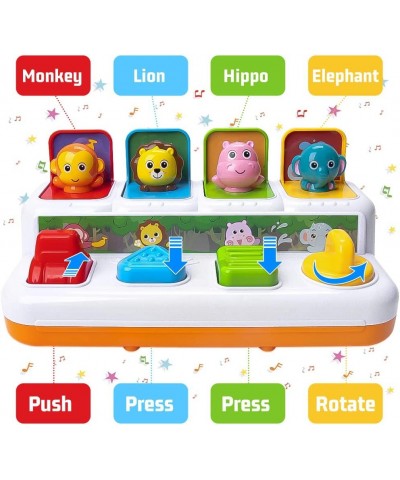 Baby Interactive Pop Up Animals Toy Toddlers Musical Learning Infant Sensory Pop-up Activity Toys for 6 -12-18 Months & 1 Yea...