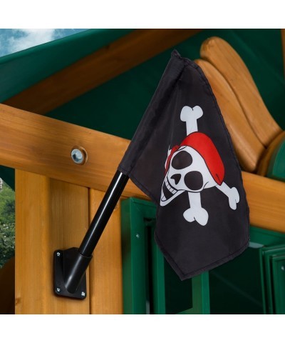 09-1014-P Pirate Flag Swing Set Accessory with Mounting Hardware Black $22.25 Play Sets & Playground Equipment