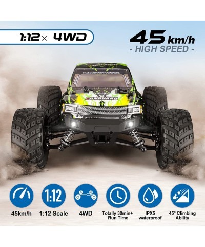 YC300 RC Car 1:12 RC Monster Truck 45+ Km/h Hobby Fast Remote Control Cars for Boys Age 8-12 4WD RC Trucks 4x4 Offroad Waterp...