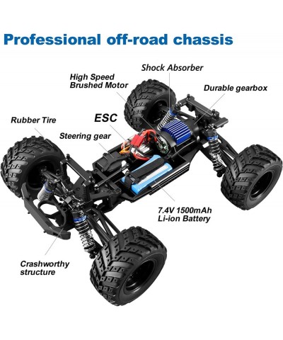 YC300 RC Car 1:12 RC Monster Truck 45+ Km/h Hobby Fast Remote Control Cars for Boys Age 8-12 4WD RC Trucks 4x4 Offroad Waterp...