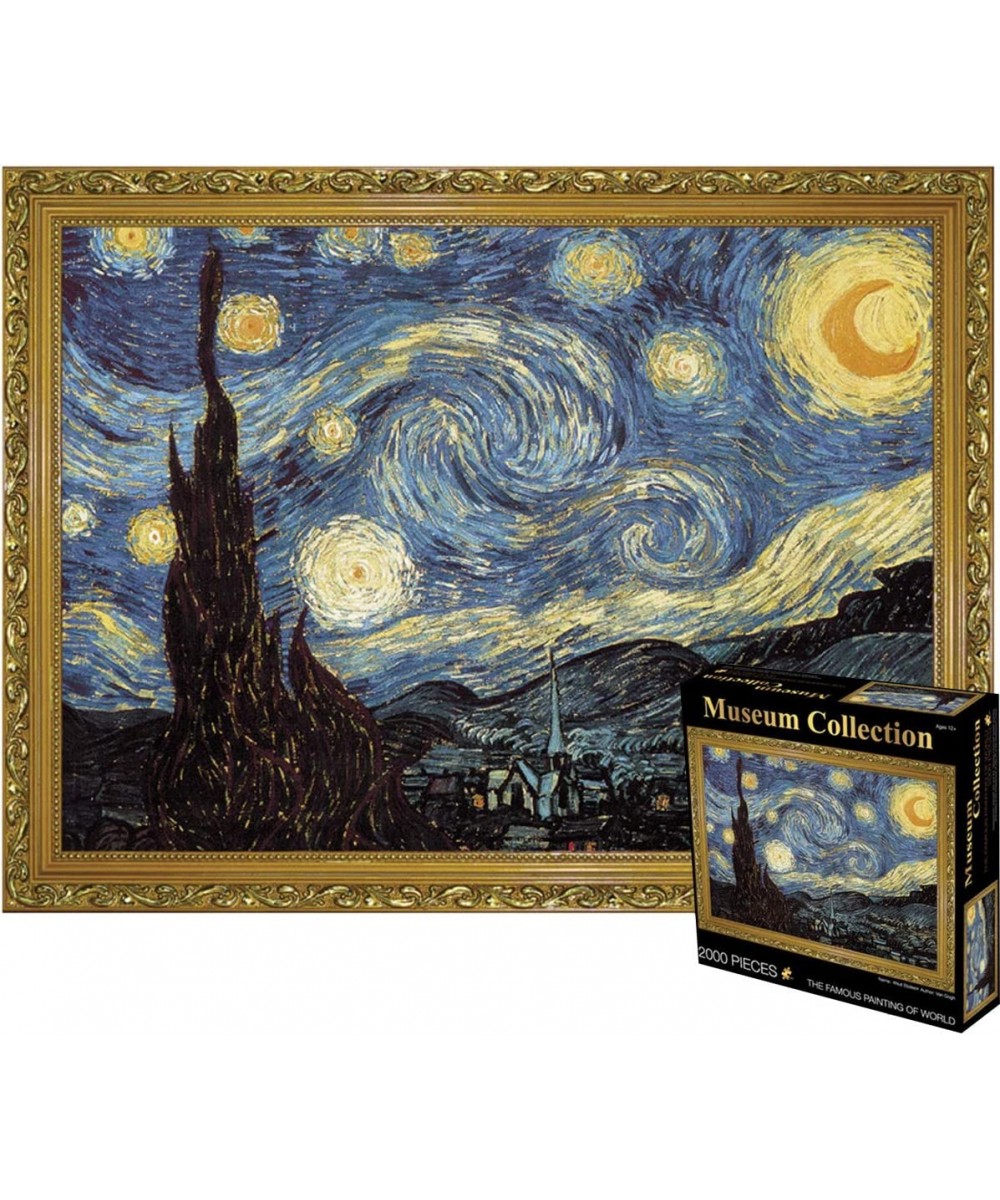 2000 Pieces Jigsaw Puzzles Large Puzzle Game Artwork for Adults Teens - Starry Night (39.4 x 27.6inch) $49.58 Jigsaw Puzzles