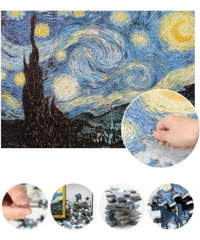 2000 Pieces Jigsaw Puzzles Large Puzzle Game Artwork for Adults Teens - Starry Night (39.4 x 27.6inch) $49.58 Jigsaw Puzzles