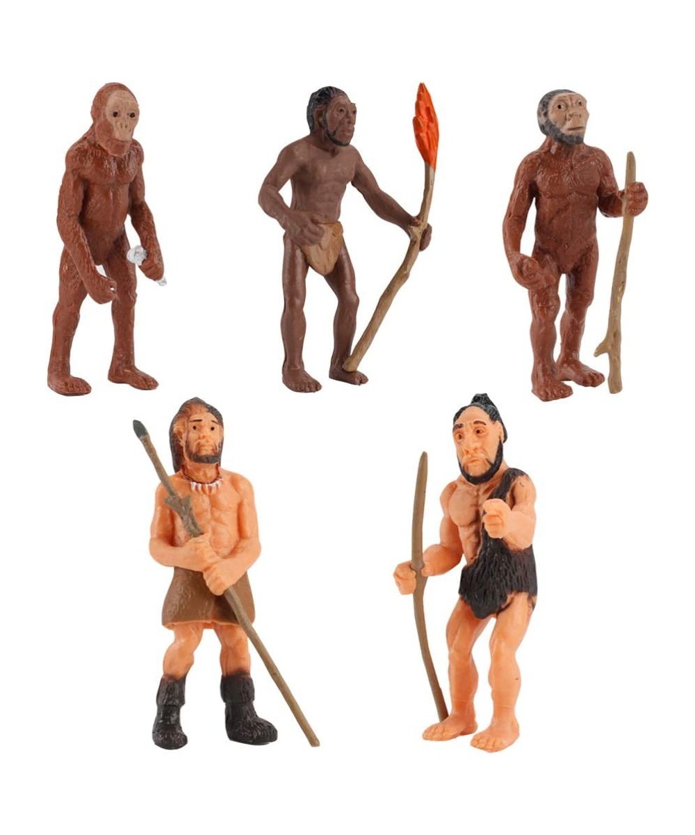 Emulation Primitive Human Models Human Evolution Model Caveman Action Figure Toys 1Set 5 Pieces $17.99 Action Figures