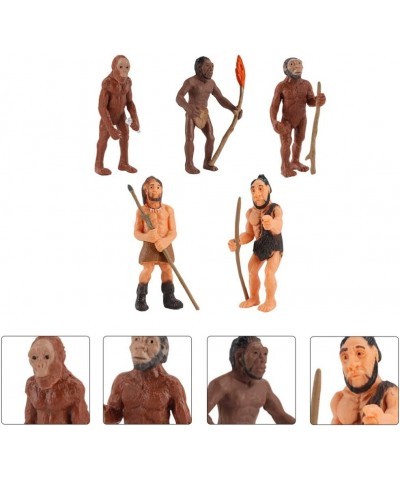 Emulation Primitive Human Models Human Evolution Model Caveman Action Figure Toys 1Set 5 Pieces $17.99 Action Figures