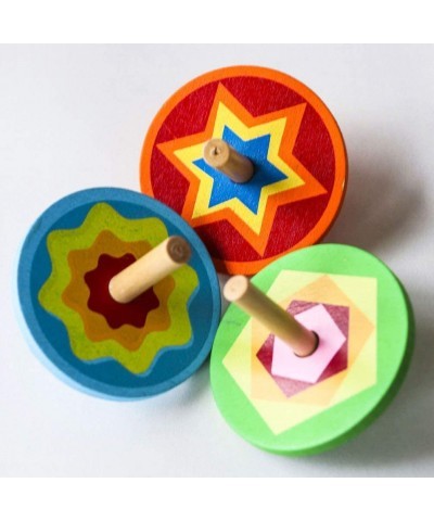 Wooden Spinning Tops- 10 Pcs Colorful Spinning Tops Toy Creative Spinning Tops Plaything Painted Spinning Tops Toy Mini Spinn...