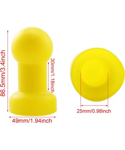 6pcs Trampoline Pole Cap Trampoline Protective Cover Cap Trampoline Net Protective Cover for Fiber Glass Metal Rings Yellow $...