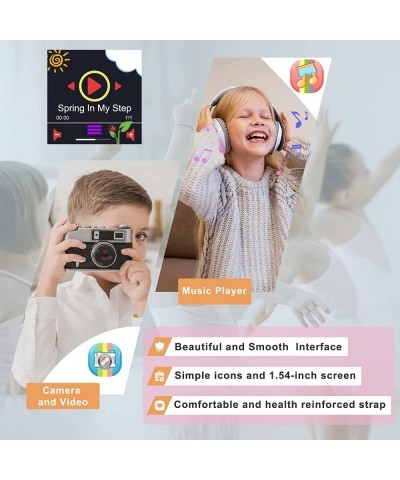 Kids Smart Watch Girls Boys - Smart Watch Kids Smartwatches for 4-12 Years Old with 26 Games Camera Music Player Video 12/24 ...