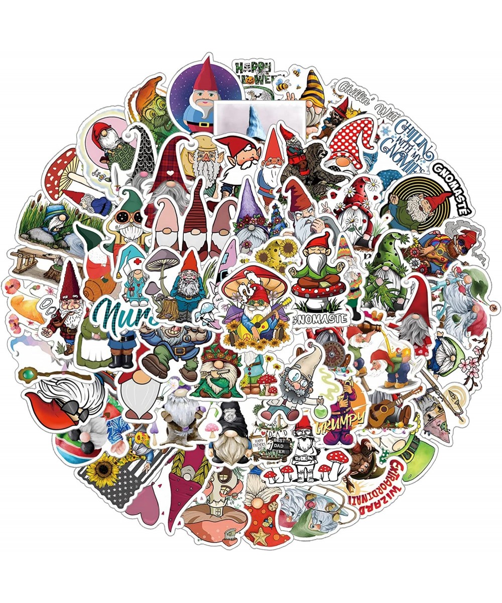 63Pcs Gnome Stickers Pack Cute Cartoon Aesthetic Vinyl Waterproof Sticker Decals for Water Bottle Laptop Phone Skateboard Scr...