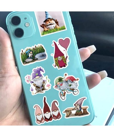 63Pcs Gnome Stickers Pack Cute Cartoon Aesthetic Vinyl Waterproof Sticker Decals for Water Bottle Laptop Phone Skateboard Scr...