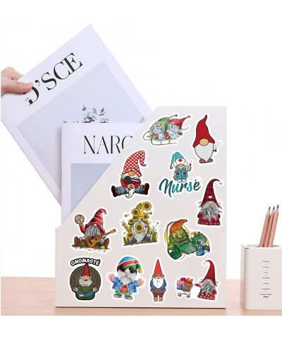 63Pcs Gnome Stickers Pack Cute Cartoon Aesthetic Vinyl Waterproof Sticker Decals for Water Bottle Laptop Phone Skateboard Scr...