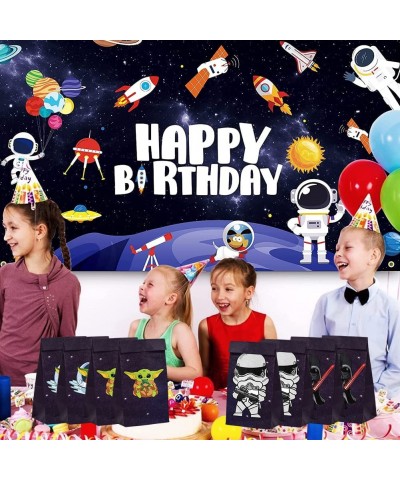 24 Pcs Space Baby Theme Party Goodie Bags Party Gift Bags Party Supplies for Fans Kid's Birthday Space Movie Theme Party Deco...