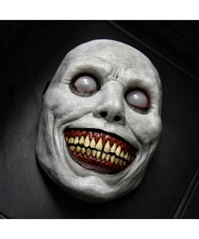 Creepy Halloween Mask - Smiling Demons Smiling White Face Demon Horror Mask The Evil Cosplay Props American Drama Exorcist Wh...