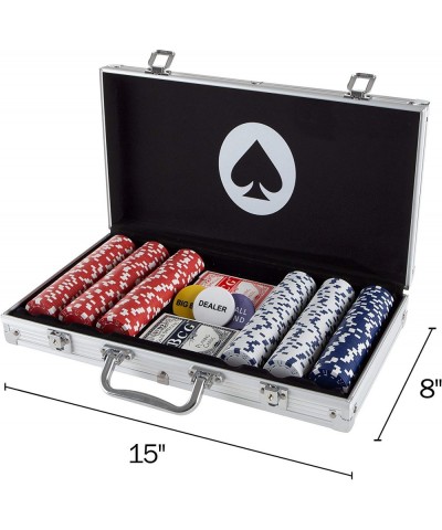 Maverick Poker Chip Set - 300 Dice Style 11.5g Silver (254782RDD) $96.03 Casino Equipment