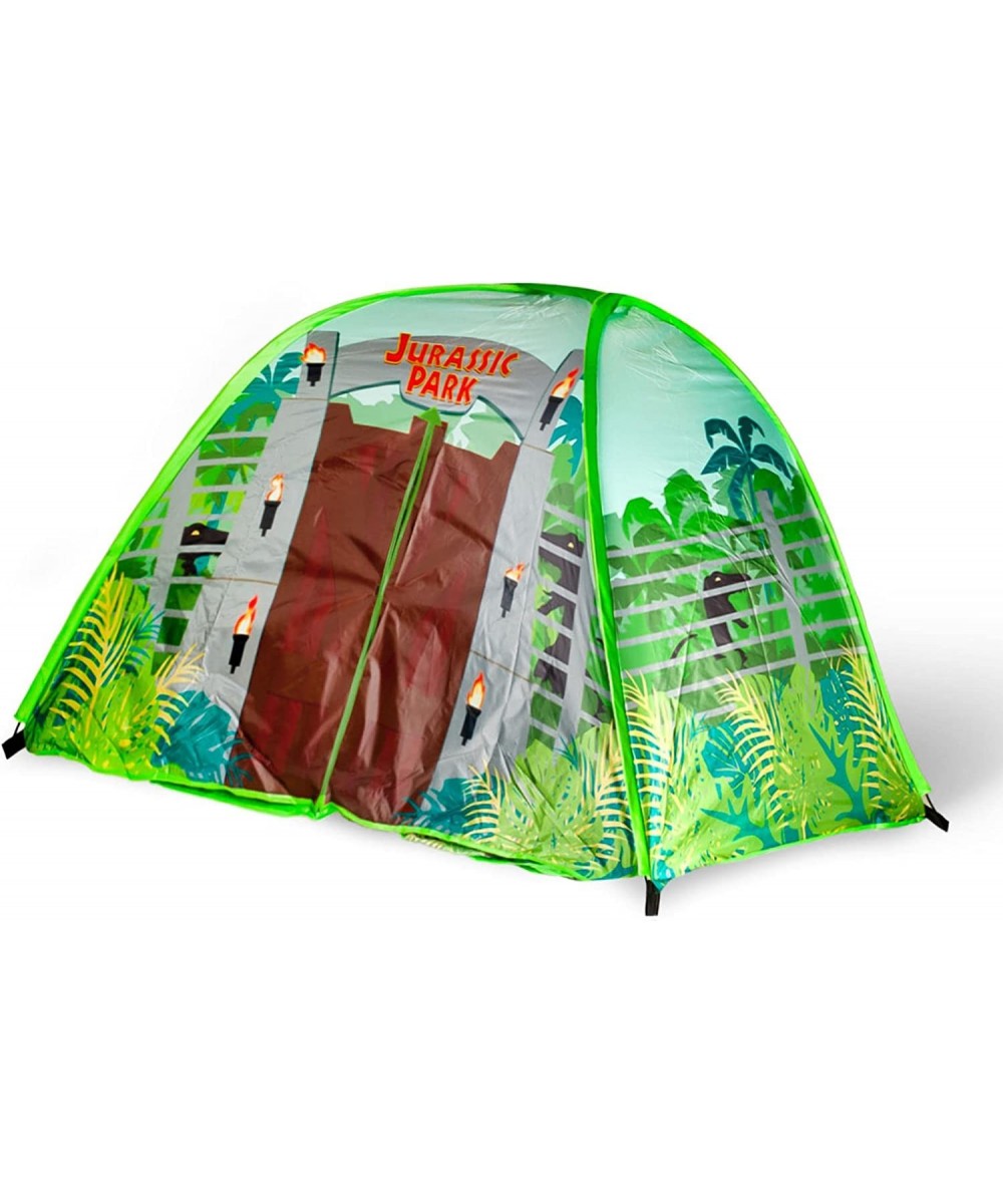 Jurassic Park Gates Indoor Bed Tent Pop-Up Canopy | 72 x 36 x 41 Inches $82.22 Kids' Play Tents & Tunnels