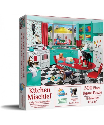 Kitchen Mischief 500 pc Jigsaw Puzzle $31.00 Jigsaw Puzzles