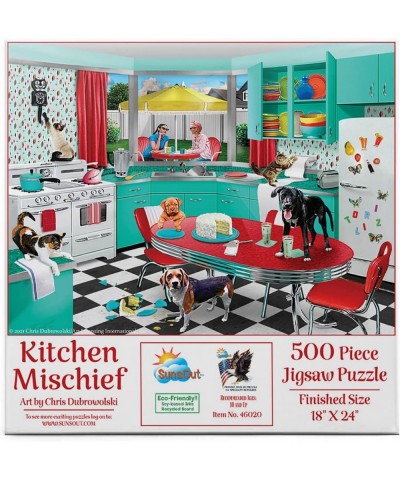 Kitchen Mischief 500 pc Jigsaw Puzzle $31.00 Jigsaw Puzzles