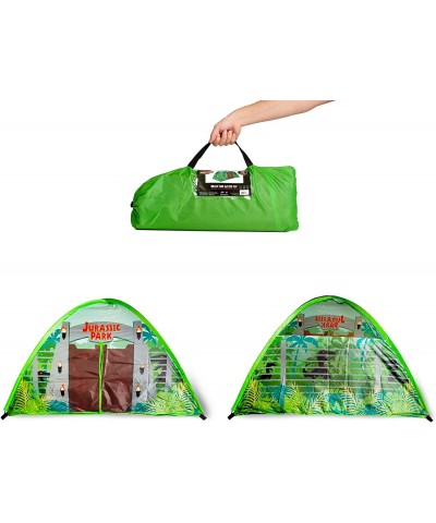 Jurassic Park Gates Indoor Bed Tent Pop-Up Canopy | 72 x 36 x 41 Inches $82.22 Kids' Play Tents & Tunnels