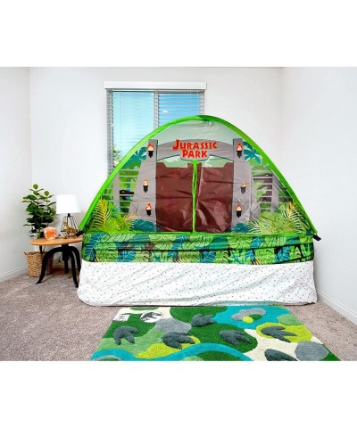 Jurassic Park Gates Indoor Bed Tent Pop-Up Canopy | 72 x 36 x 41 Inches $82.22 Kids' Play Tents & Tunnels