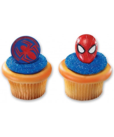 Spiderman Mask and Spider Cupcake Rings - 24 ct $22.12 Kids' Party Decorations