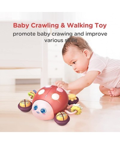 Baby Toys 6 to 12 Months Press & Go Musical Crawling Baby Toys for 12-18 Months Tummy Time Toys with Light & Sound Early Educ...