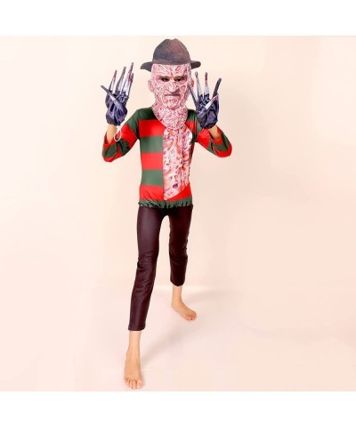 Kids Freddy Halloween Costume Scary Horror Killer Jumpsuit Outfits Cosplay with Glove Set Boy /Girls 4-12 Years $26.45 Kids' ...