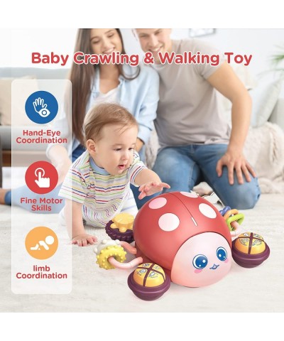 Baby Toys 6 to 12 Months Press & Go Musical Crawling Baby Toys for 12-18 Months Tummy Time Toys with Light & Sound Early Educ...