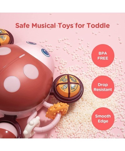 Baby Toys 6 to 12 Months Press & Go Musical Crawling Baby Toys for 12-18 Months Tummy Time Toys with Light & Sound Early Educ...