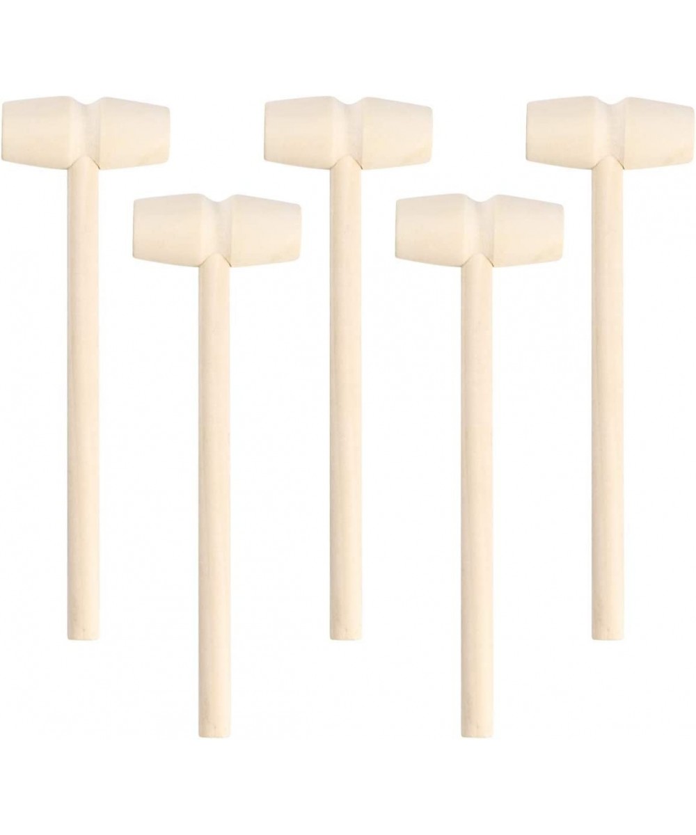 Mini Wooden Hammer Mallet Pounding Toy 10pcs Crab Mallet Lobster mallets Beating Gavel Toys Educational Toy $18.75 Early Deve...