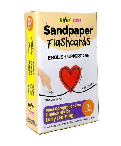 Sandpaper Tactile English Uppercase Letters Flashcards $27.02 Educational Flash Cards