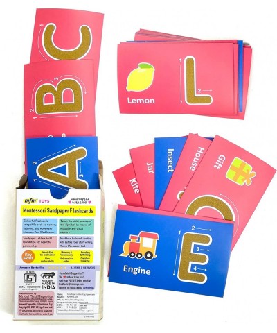 Sandpaper Tactile English Uppercase Letters Flashcards $27.02 Educational Flash Cards